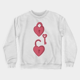 Love is the key. Unlock your heart Crewneck Sweatshirt